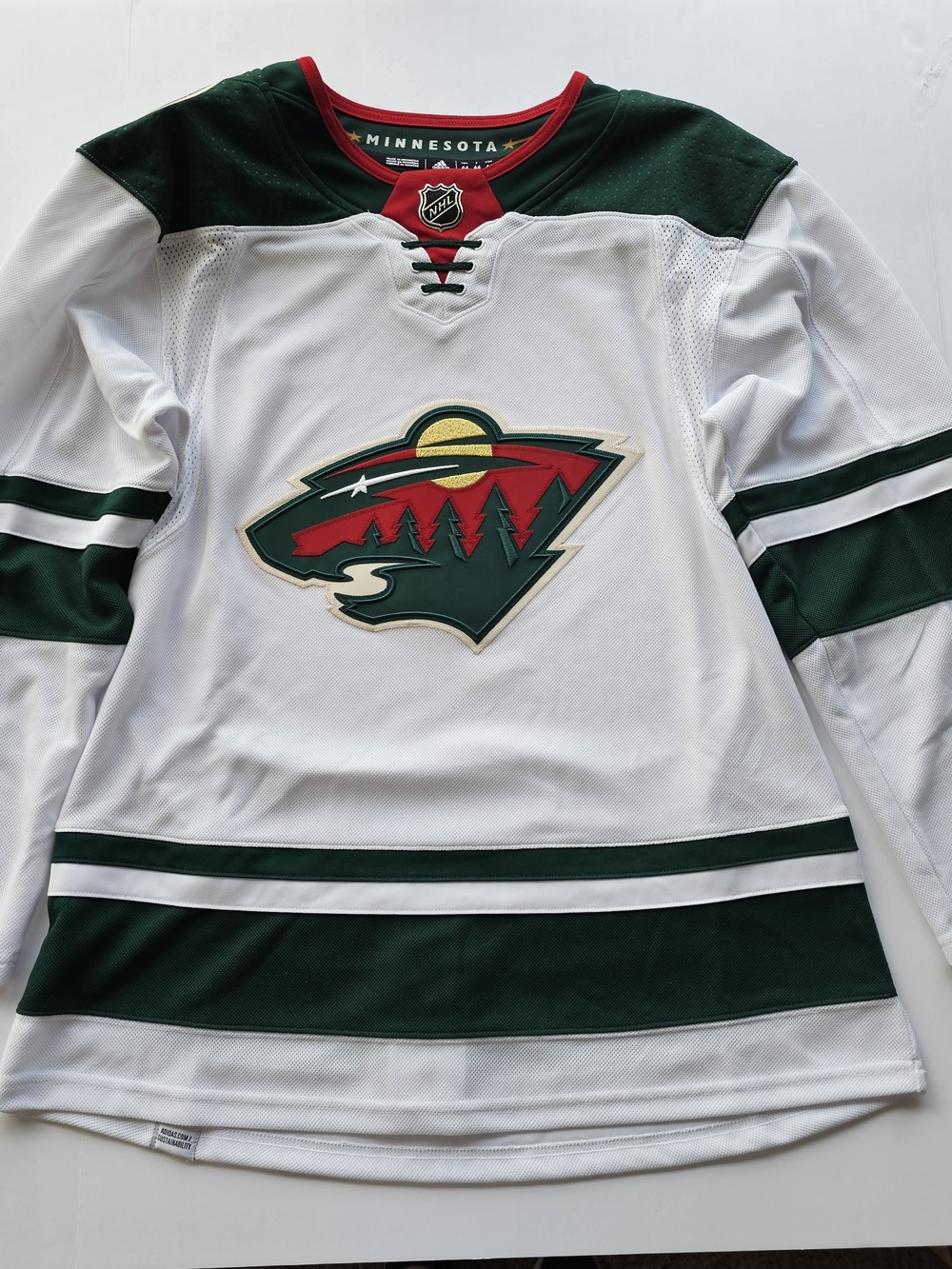 Men Minnesota Wild NHL Fanatics White Away Premium Jersey Size XS Mens $230 NWT